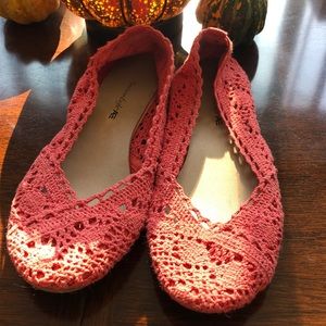 Coral flats - crochet style size 7.5